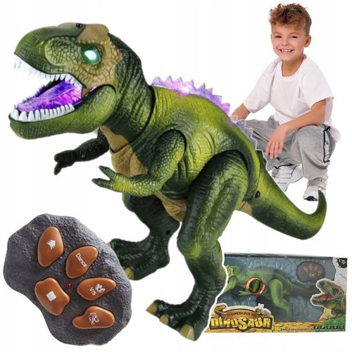 MEGA OGROMNY INTERAKTYWNY DINOZAUR T-REX ZDALNIE STEROWANY CHODZI RYCZY XXL na Arena.pl