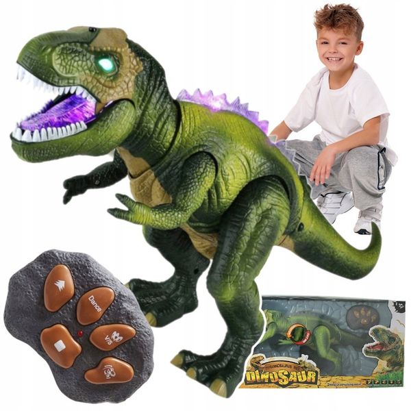 MEGA OGROMNY INTERAKTYWNY DINOZAUR T-REX ZDALNIE STEROWANY CHODZI RYCZY XXL zdjęcie 3
