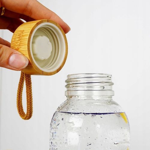 Butelka SZKLANA na napoje wodę sok lemoniadę koktajl smoothie bidon 0.6L na Arena.pl