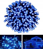 LAMPKI ŚWIĄTECZNE CHOINKOWE 300 LED NIEBIESKIE ŚWIATEŁKA