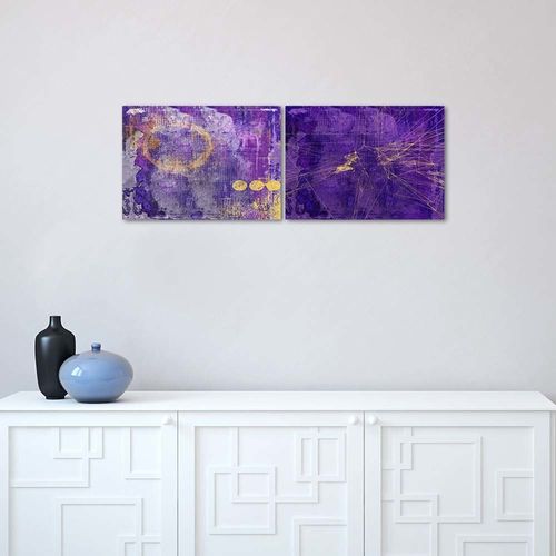 Deco Panel, Fioletowa abstrakcja 2 60x40 na Arena.pl