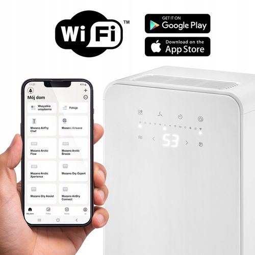 OSUSZACZ POWIETRZA 12L/24H POCHŁANIACZ WILGOCI + TIMER WIFI na Arena.pl