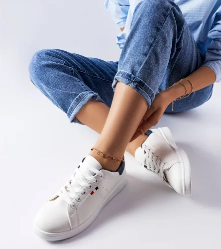 Białe sneakersy z eko-skóry Mothé 41 na Arena.pl