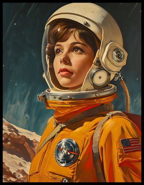 Plakat 50x65cm Pionierka Kosmosu zdjęcie 2