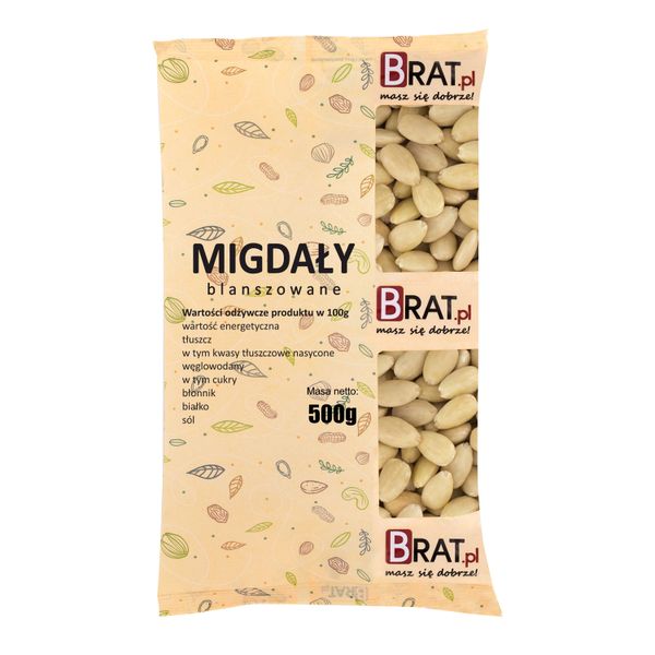Migdały blanszowane 500g zdjęcie 1