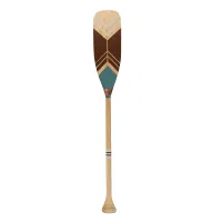 Pagaj John Paddle Ozdoba Kolorowy Malowany 120 cm WZ4 ze skórzaną pionową zawieszką 120 cm