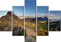 70 100CM OBRAZ 5 ELEM PANORAMA ŚWINICY DRUK PŁÓTNO