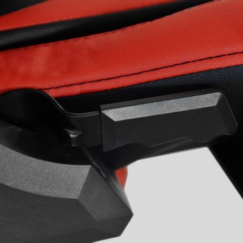 18273 Czerwono-czarny fotel gamingowy obrotowy PATIOMAGE do pokoju na Arena.pl