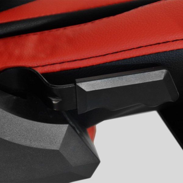 18273 Czerwono-czarny fotel gamingowy obrotowy PATIOMAGE do pokoju zdjęcie 9