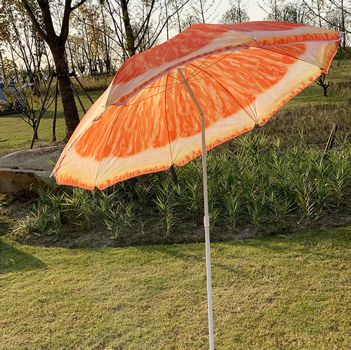 Parasol plażowy pomarańcza na Arena.pl