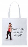 Dla Mamy Mamusi Prezent Torba Eco Biała Shopper Z Nadrukiem Ze Zdjęciem