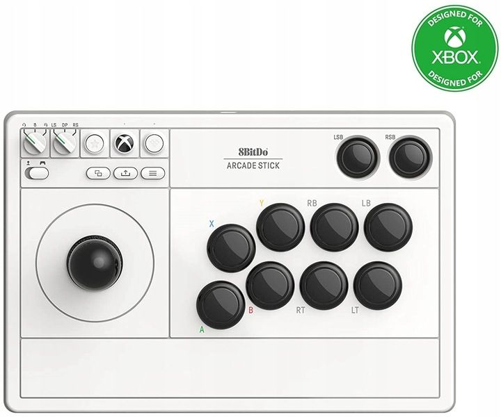 8BitDo Arcade Stick White Joystick Xbox One X|S PC zdjęcie 5