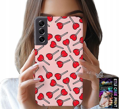 ETUI DO SAMSUNG GALAXY S21 - KOBIECE, MODNE WZORY LIZAKI W SERCA CASE na Arena.pl