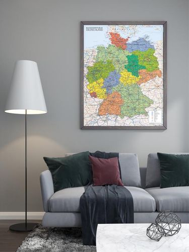 Mapa Niemiec - plakat 61x91,5 cm na Arena.pl
