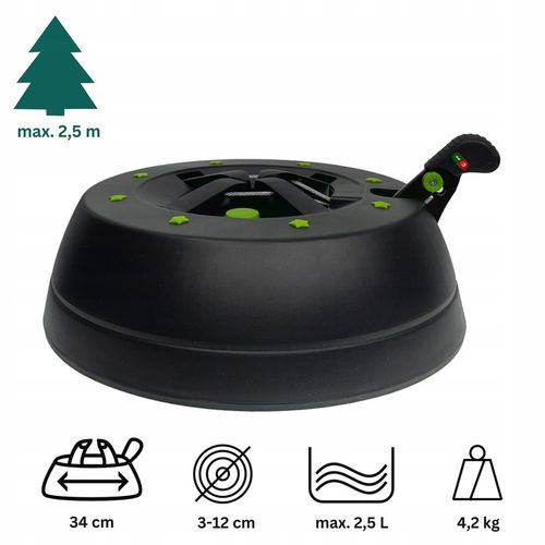 STOJAK CHOINKOWY KAMAI PODSTAWKA NA DRZEWKO 2,5M + GRATIS 100 ŚWIATEŁEK LED na Arena.pl