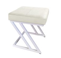 Pufa ZETA LOFT taboret podnóżek podstawa biała MG50