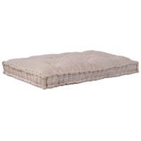 Poduszka na sofę Jasny Brąz 120 x 80 x 12 cm tkanina