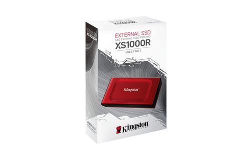Przenośny zewnętrzny dysk SSD 1TB KINGSTON XS1000R USB 3.2 czerwony na Arena.pl