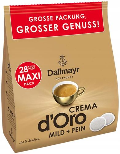 Kawa Dallmayr Crema d'Oro Mild + Fein 28 szt./pads na Arena.pl