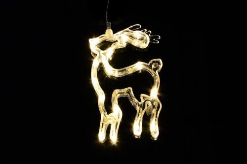 Świąteczna dekoracja na okno- gwiazda, bałwan, renifer, LED na Arena.pl