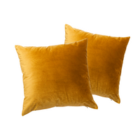 Miodowa poszewka ozdobna Werona welur 40x40