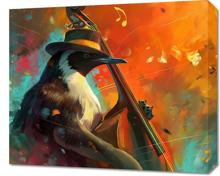 Obraz 60x50cm Pingwinia Nuta zdjęcie 1