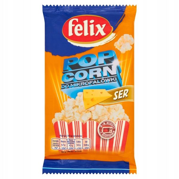 Popcorn do mikrofalówki Felix 90 g SEROWY zdjęcie 2