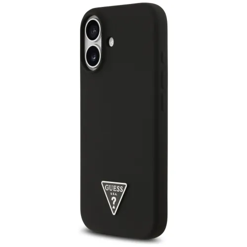 etui guess silicone triangle logo magsafe do iphone 17 - czarne na Arena.pl