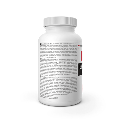 7Nutrition - Berberine HCL PLUS - 100 vege kaps. na Arena.pl