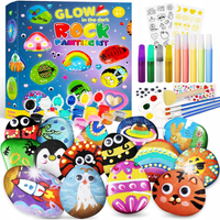 Zestaw do malowania kamienia Glow in The Dark Painting Rock Crafts Set dla
