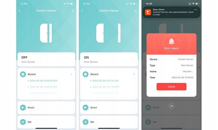 Czujnik Otwarcia Drzwi i Okna Smart ZigBee Tuya zdjęcie 10