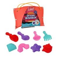 zestaw łopatek i foremek do piasku Kryształy z torbą - różowy