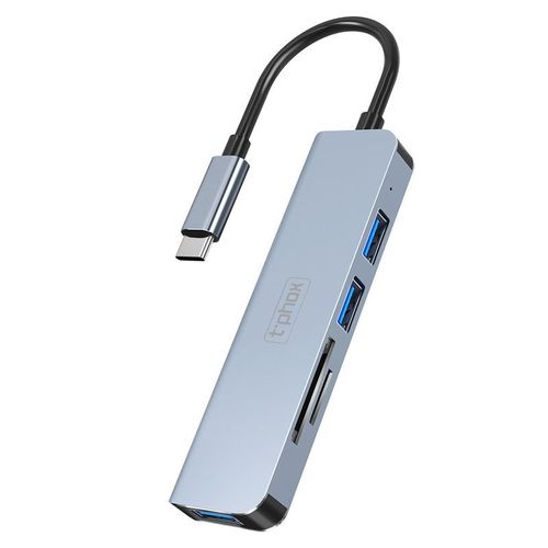 HUB T-PHOX TPH2041 5w1 USB-C/HDMI USB3.0x1+USB2.0x1+HDMI 4K na Arena.pl