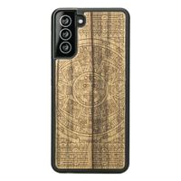 drewniane etui na samsung galaxy s21 kalendarz aztecki limba