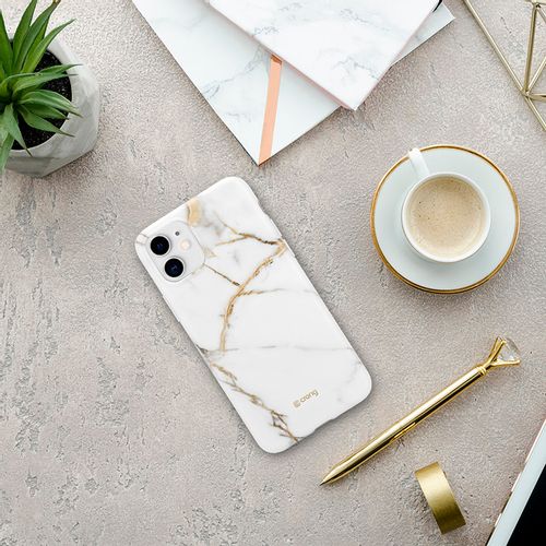 Crong Marble Case – Etui iPhone 11 (biały) na Arena.pl