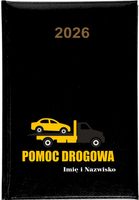 Kalendarz A5 2026 tygodniowy KSIĄŻKOWY FIRMOWY POMOC DROGOWA Z NADRUKIEM
