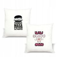 Poduszka z nadrukiem napis PIERWSZE MASA