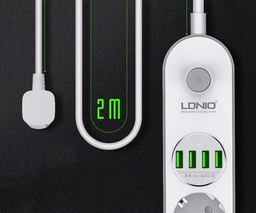 Listwa zasilająca 4 Gniazda + 4x USB Przedłużacz na Arena.pl