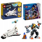 LEGO City kosmos LEGO Creator Prom kosmiczny + LEGO Kosmiczny Mech 60428