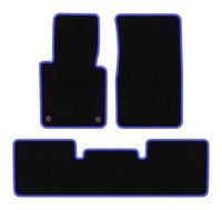 Dywaniki welurowe CARLUX-BLUE czarne/niebieskie do Mercedes G W461