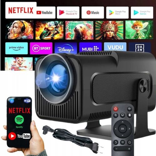 PROJEKTOR HY320 MINI RZUTNIK PRZENOŚNY ANDROID HD SMART TV NAJNOWSZA WERSJA na Arena.pl