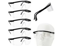 5x okulary ochronne bhp robocze przeciwodpryskowe ochrona oczu lekkie