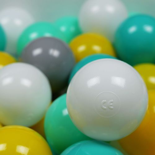 Kulki do zabawy ø7cm 300szt żółte, miętowe, turkusowe, białe, szare na Arena.pl
