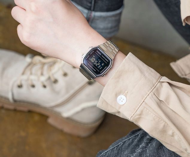 ZEGAREK CASIO VINTAGE MIRROR A168WEM RETRO OLDSKUL CYFROWY Z PODŚWIETLENIEM zdjęcie 4