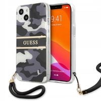2 x ETUI SILIKONOWE GUESS CAMOUFLAGE DO IPHONE 13 PRO / 13 CZARNE OCHRONA
