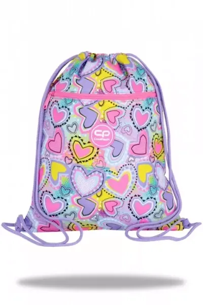 Worek na buty Coolpack Vert Sew Pastel Heart zdjęcie 1