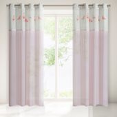 Zasłona gotowa na przelotkach FLAMINGO 140x250 Eurofirany różowy