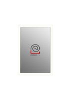 Lustro prostokątne z serii HIT Erama 40 x 60 cm w ramie białej 1szt.