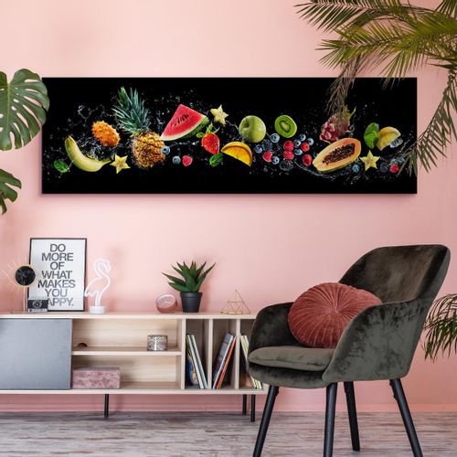 Obraz Canvas Do Jadalni OWOCE Jedzenie Abstrakcja 3D 145cm x 45cm na Arena.pl