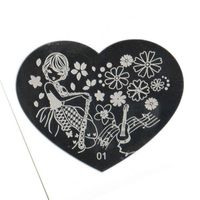 Blaszka do stempelków Serduszko 01